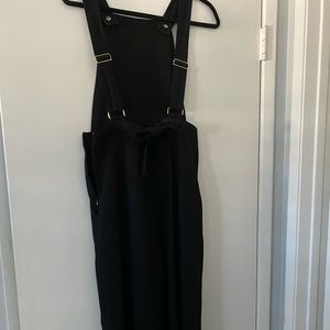 Black overalls